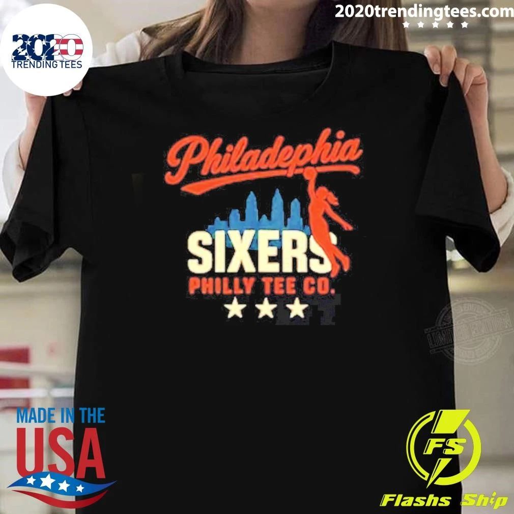 Philadelphia Sixers Vintage Script Women’s Shirt