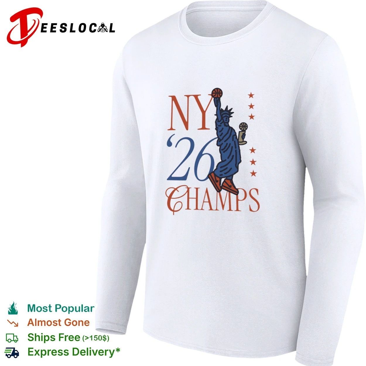 NY 26 Champs New York City Basketball Liberty Baller T-shirt