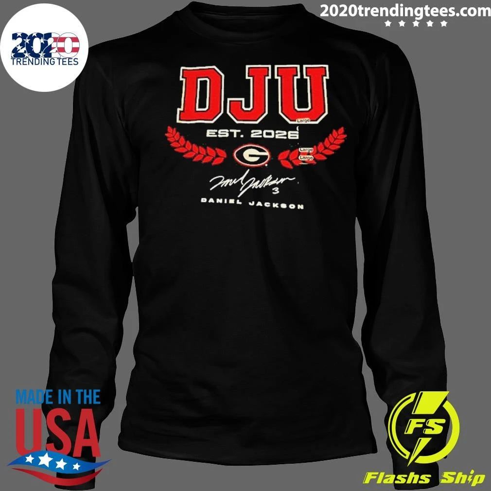 Daniel Jackson Georgia Bulldogs Baseball Dju Est 2026 Signature Shirt