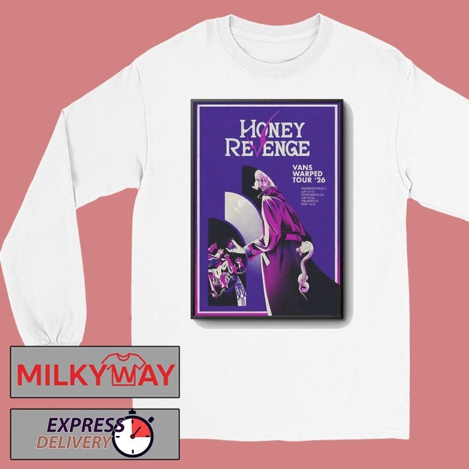 Poster Honey Revenge 2026 Vans Warped Tour shirt