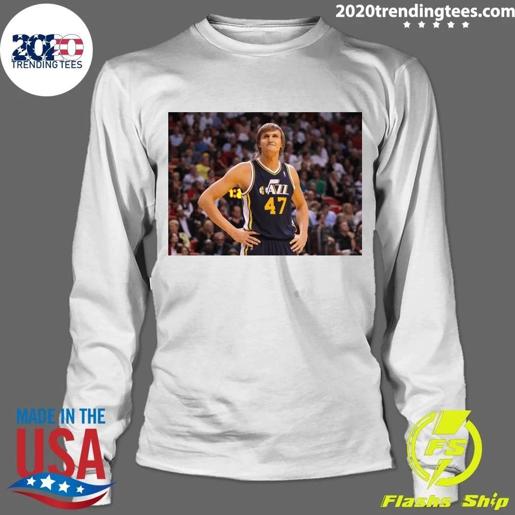 Andrei Kirilenko AK-47 Utah Jazz No. 47 Classic NBA Basketball Shirt