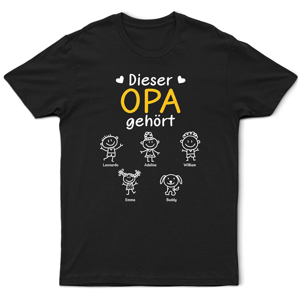 Dieser Großvater Diese Großmutter Dieser Vater Diese Mutter Gehört - Personalisiertes T Shirt