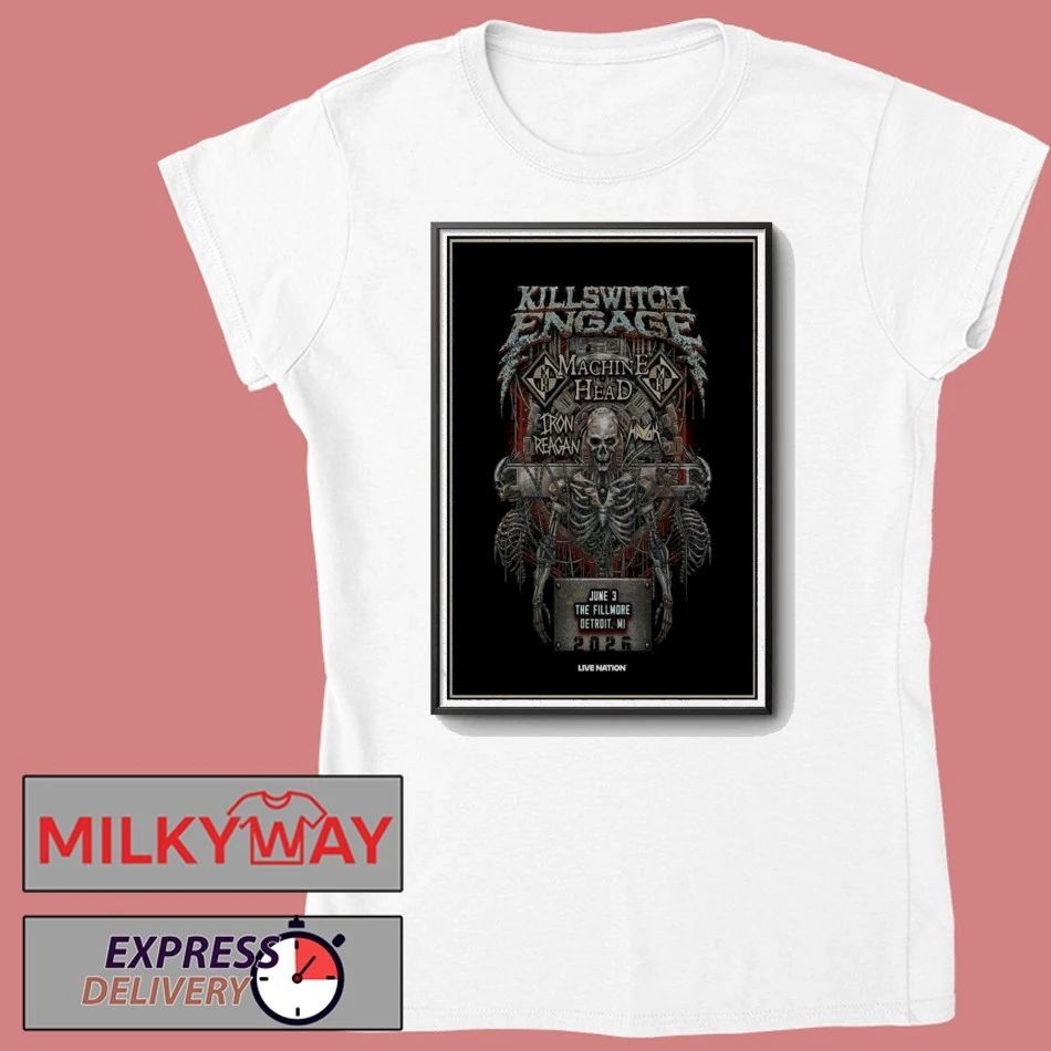 LIMITED June 03 2026 KILLSWITCH ENGAGE The Fillmore in Detroit, MI Poster TOUR shirt
