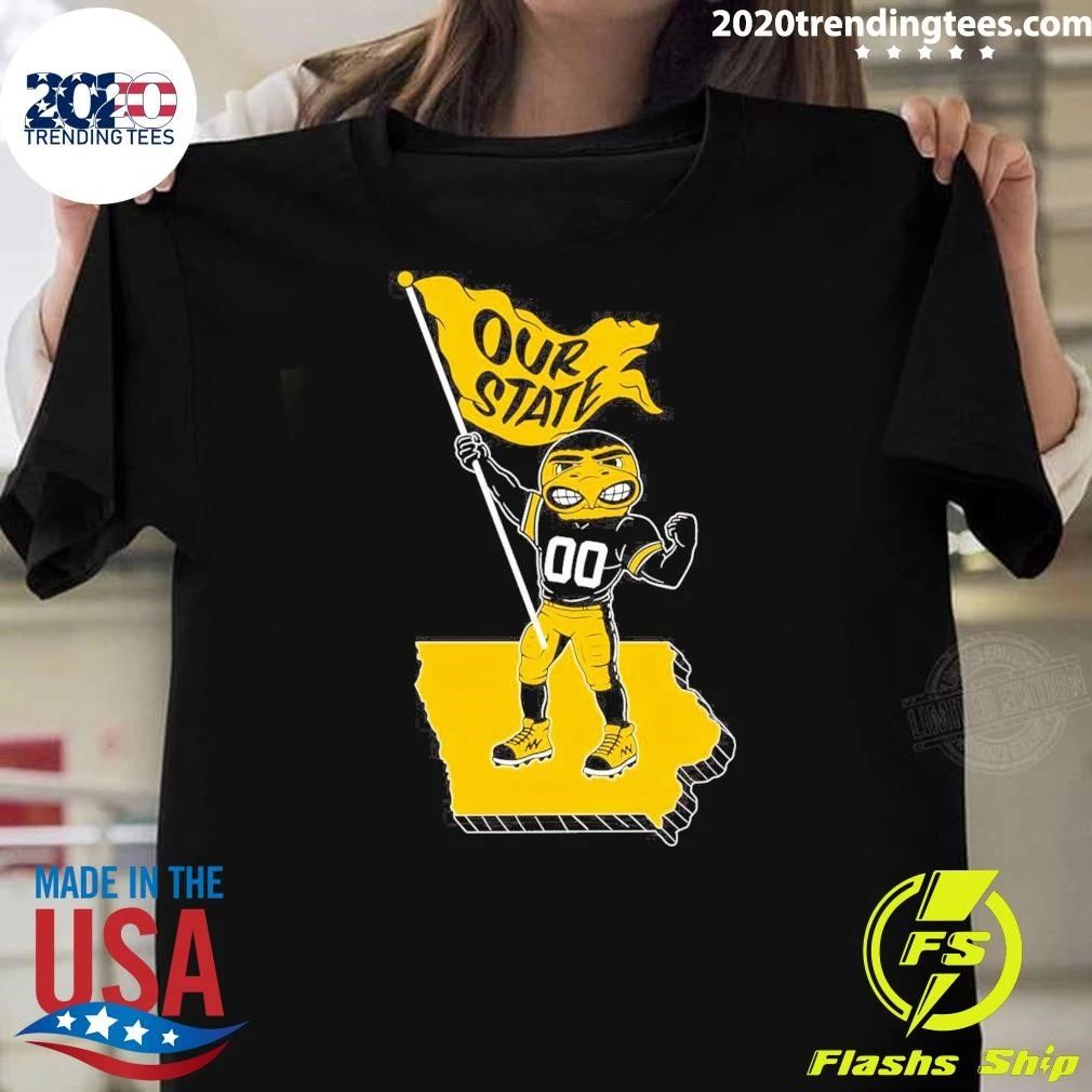 Herky the Hawk Our State Tee Shirt