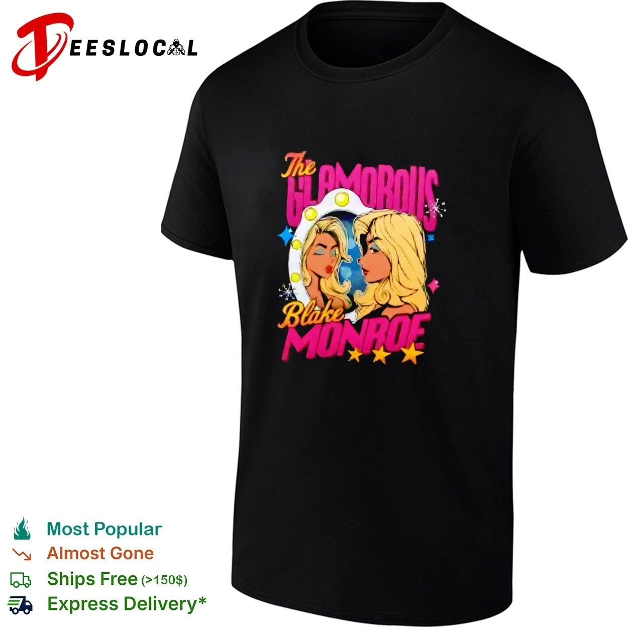 The Glamorous Blake Monroe Mirror Retro T-shirt
