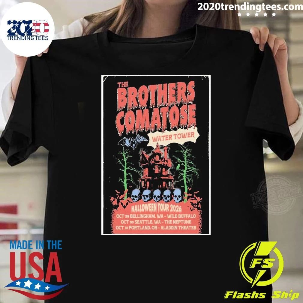 The Brothers Comatose Water Tower Halloween 2026 Tour Shirt
