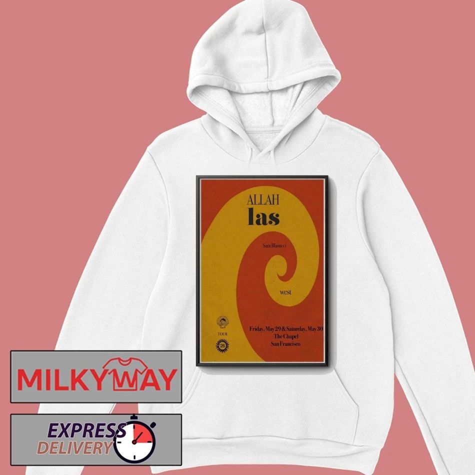 LIMITED May 29 2026 Allah-Las + Sam Blasucci San Francisco, CA Poster TOUR shirt