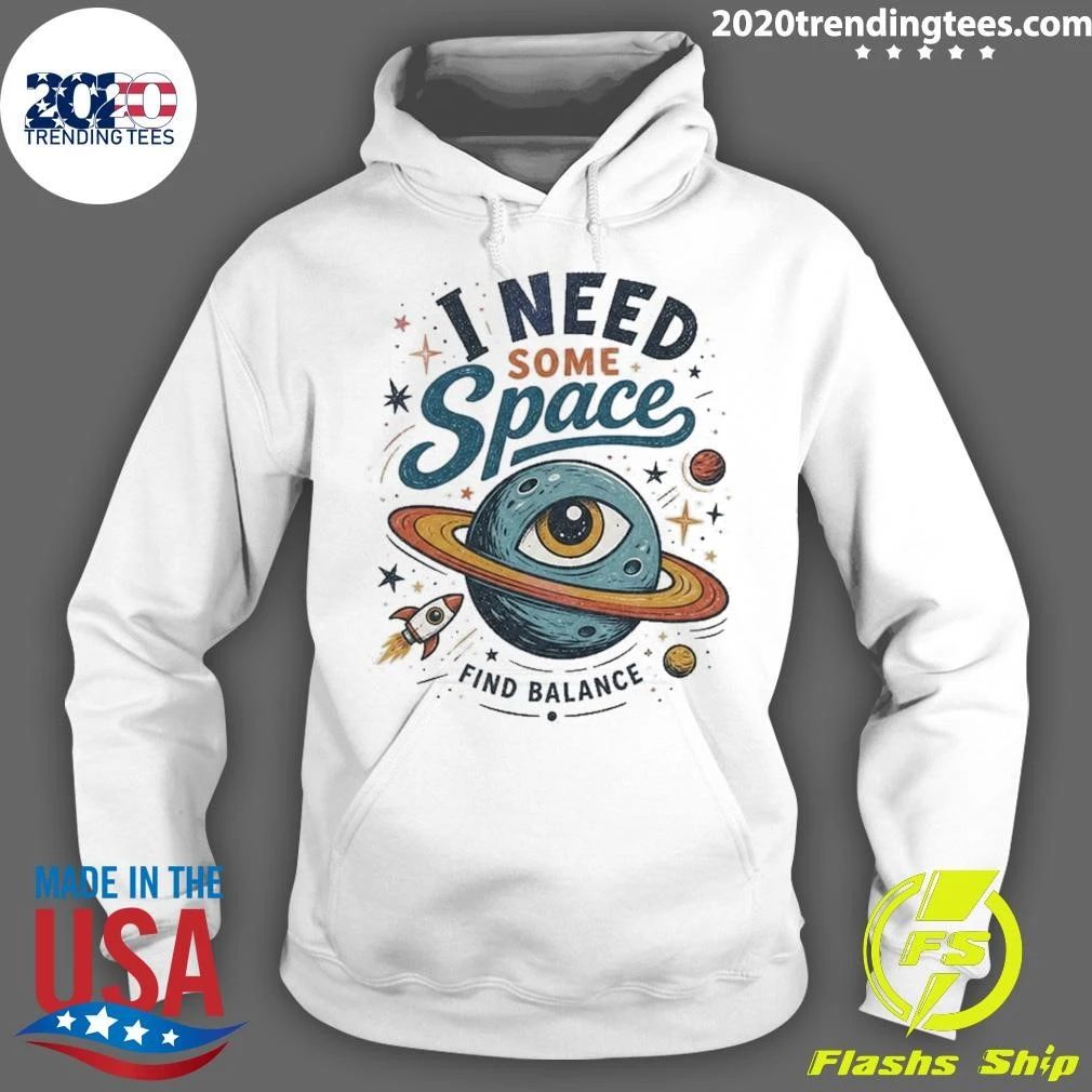 Inspirational I Need Some Space Planet and Rocket Shirt