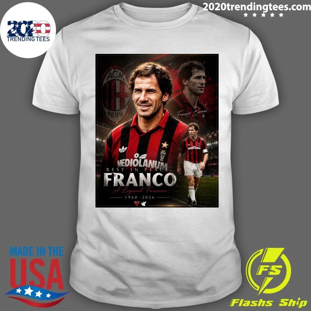 Former Milan Captain, Franco Baresi Has Sadly Passed Away At The Age Of 66-Years Old Shirt