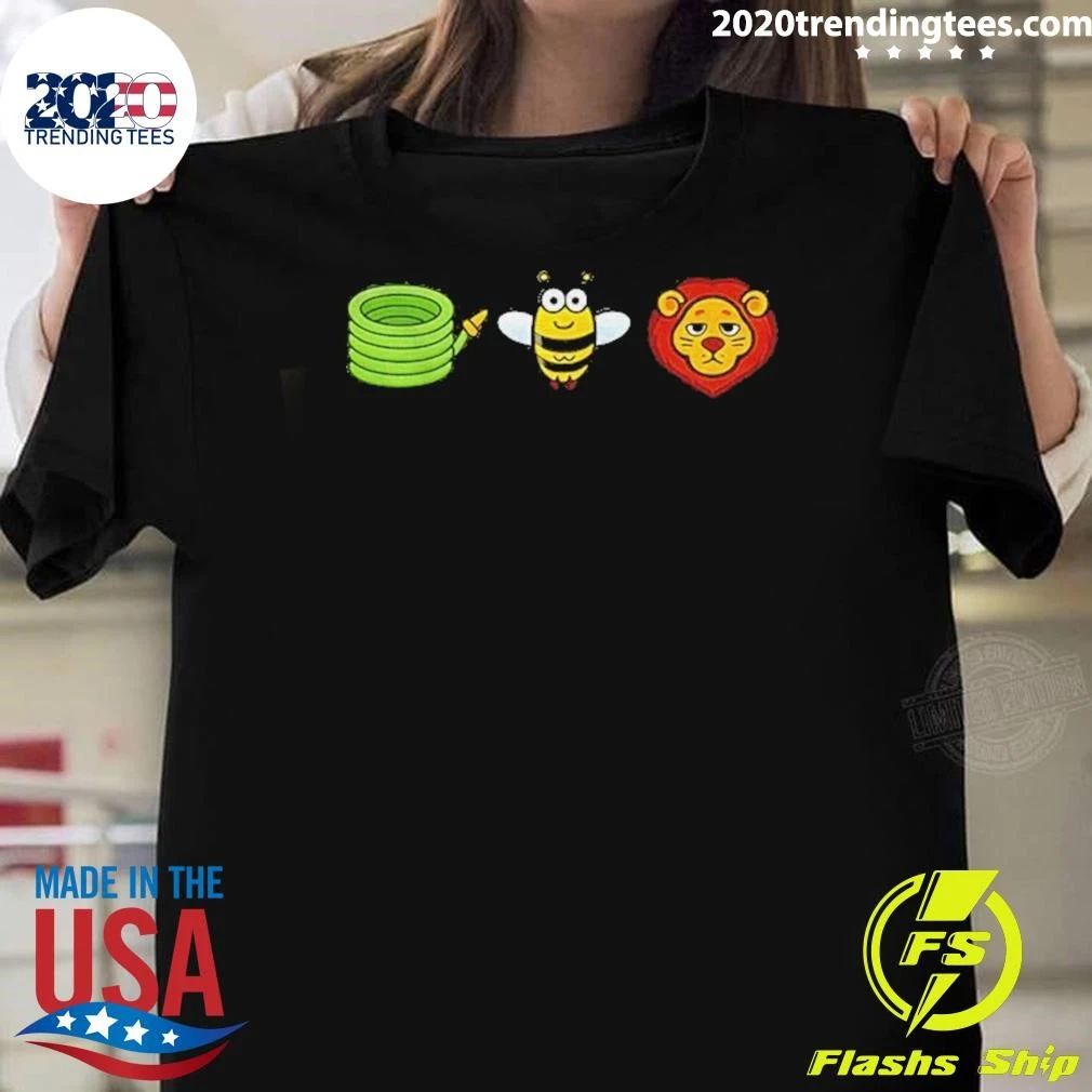 Bee And Lion Emoji Hose Shirt