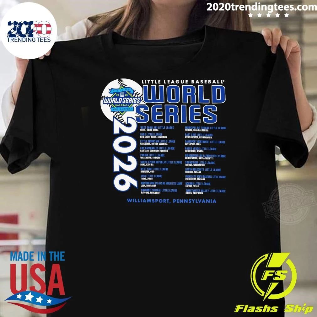 Little League 2026 Baseball World Series Gray Concert Tee Shirt