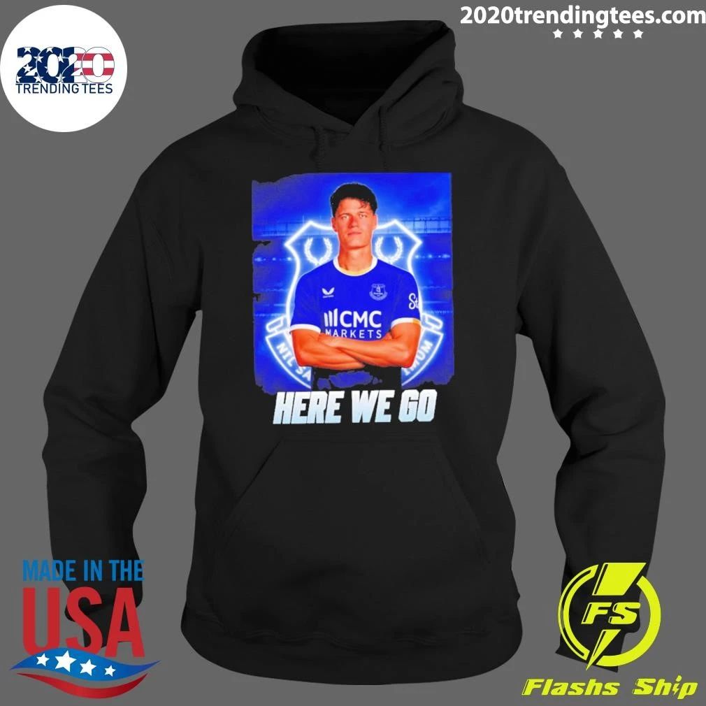 Original Christian Norgaard To Everton Here We Go Shirt