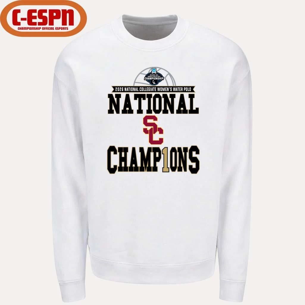 USC Trojans 2026 NCAA Women’s Water Polo National Champions Locker Room T-Shirt