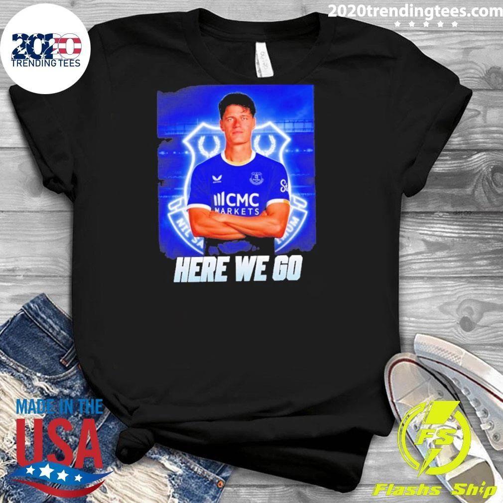 Original Christian Norgaard To Everton Here We Go Shirt