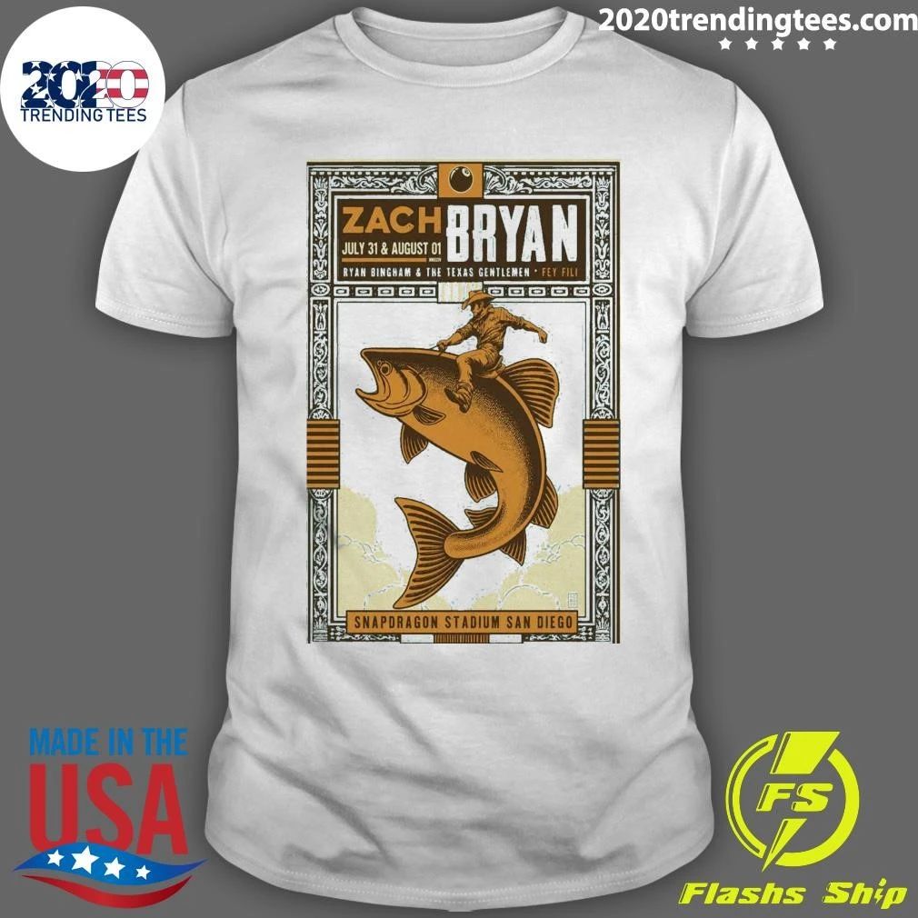 Original Zach Bryan San Diego, Ca 2026 Shirt
