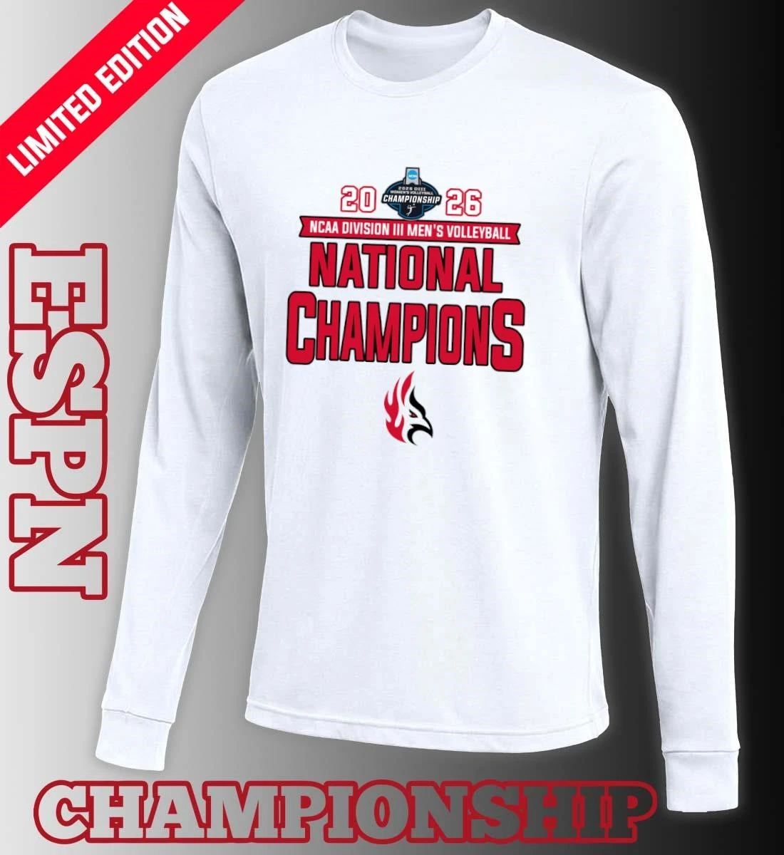 Carthage College Men’s Volleyball 2026 NCAA Division III National Champions T-Shirt