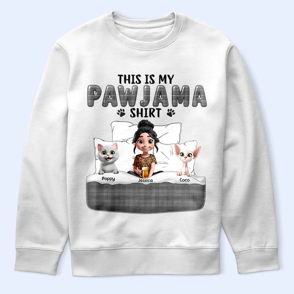 This Is My Pawjama Shirt 3D Effect Pet Lovers - Personalized T Shirt