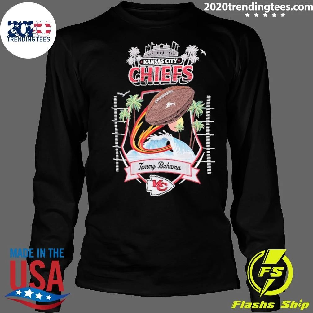 Kansas City Chiefs Tommy Bahama Tidal Kickoff Camp Button-Up Shirt