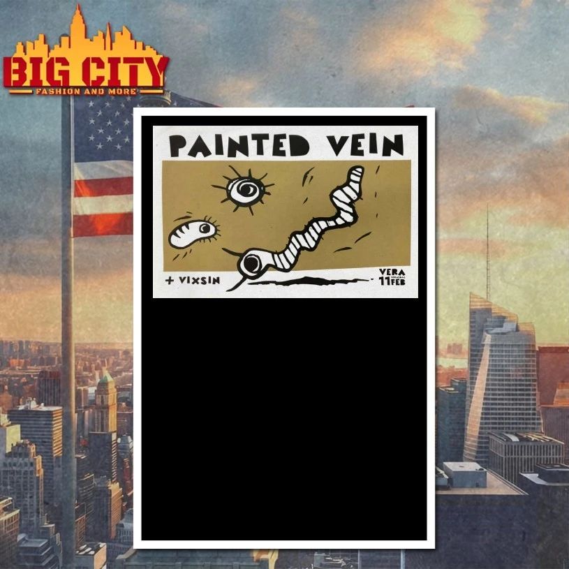 Painted Vein Feb 11 2026 Groningen Netherlands Poster t-shirt