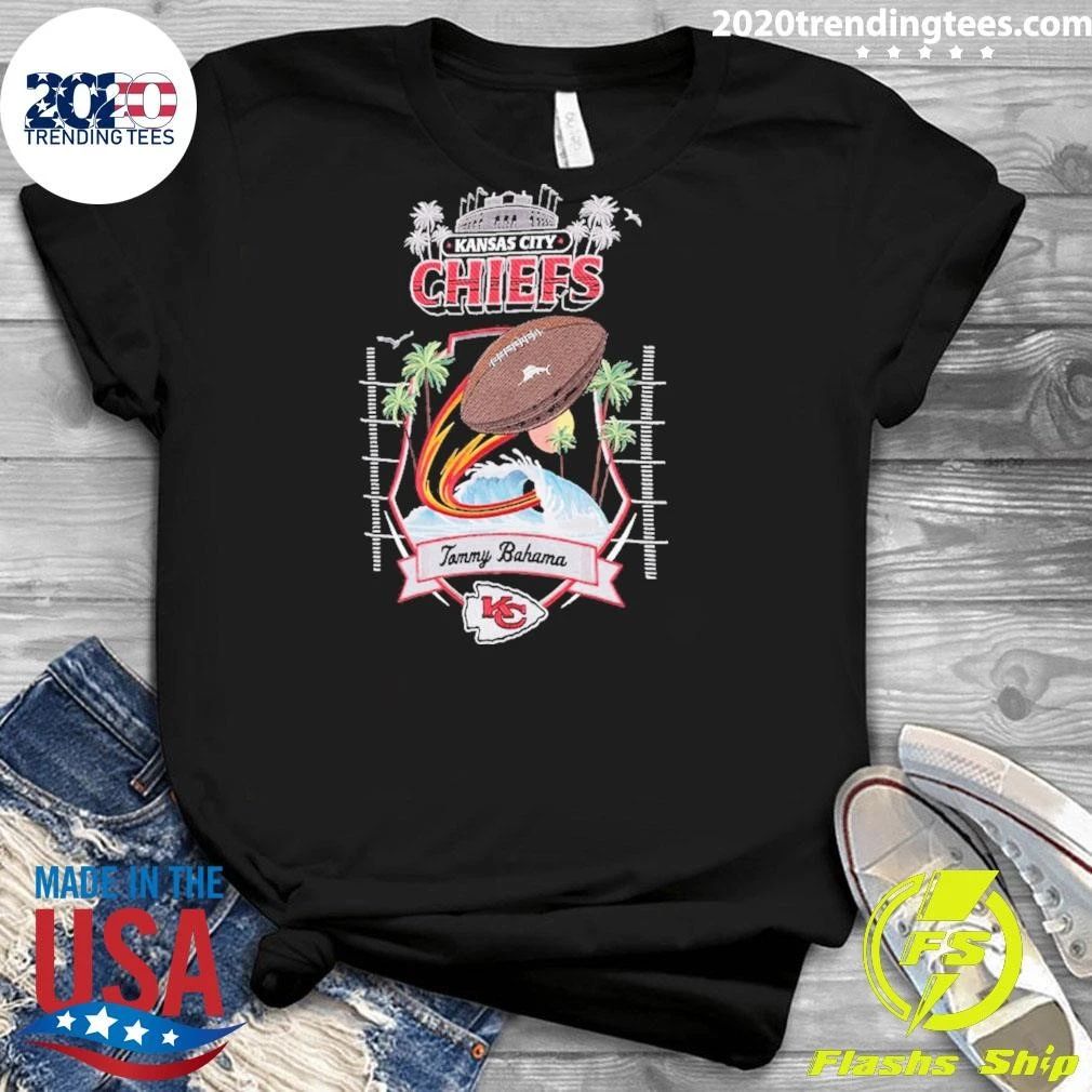Kansas City Chiefs Tommy Bahama Tidal Kickoff Camp Button-Up Shirt