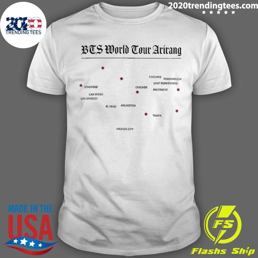 Bts World Tour Arirang Map Shirt