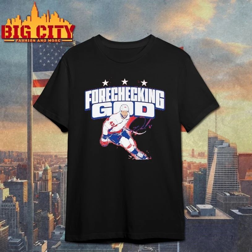 Tom Wilson Forechecking God signature t-shirt