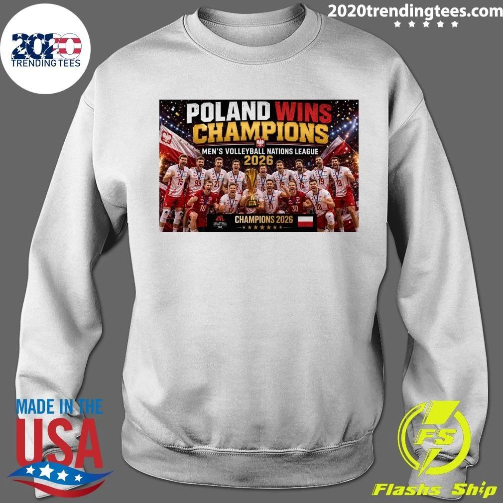 Poland Wins Champions Men’s Volleyball Nations League 2026 Shirt