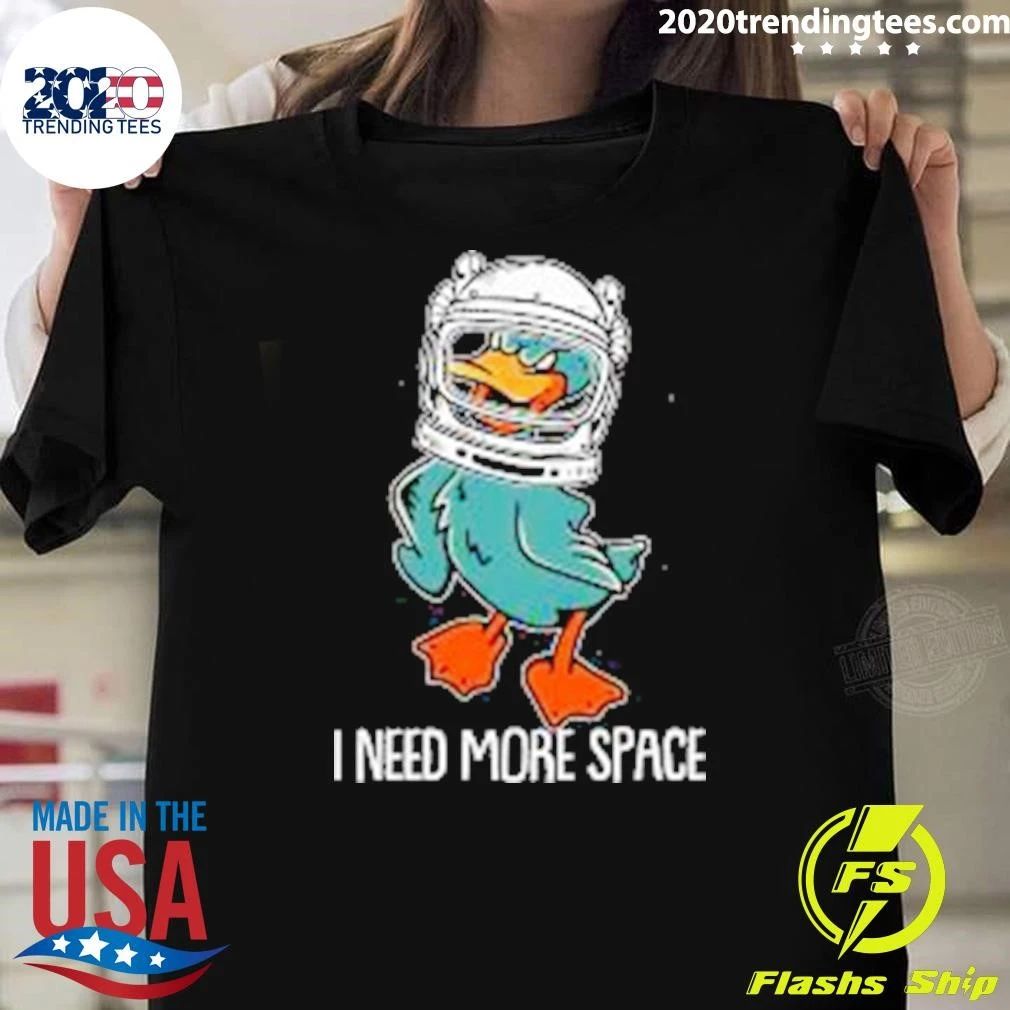 Duck Goose Geese Astronaut I Need More Space Shirt