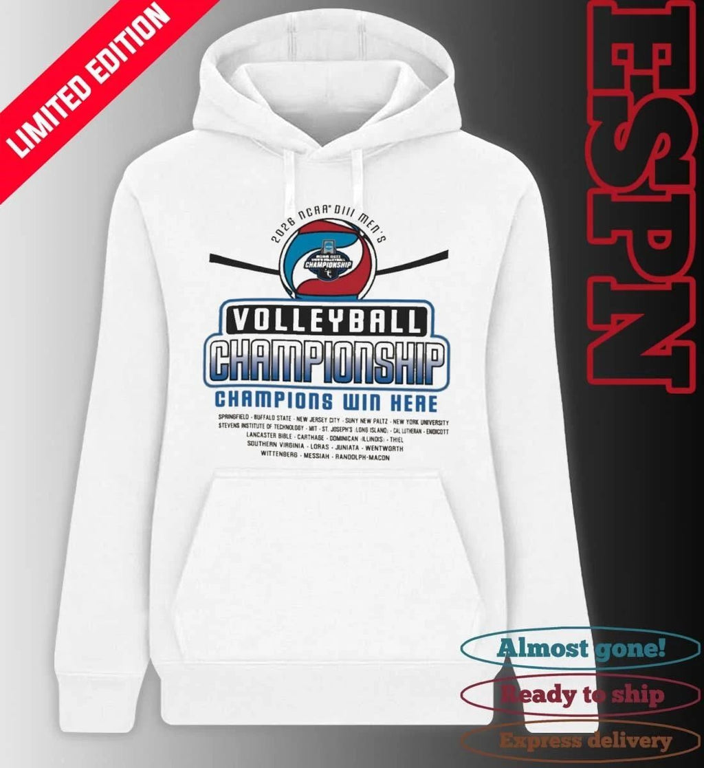2026 NCAA DIII Men’s Volleyball Championship Champions Win Here T-Shirt