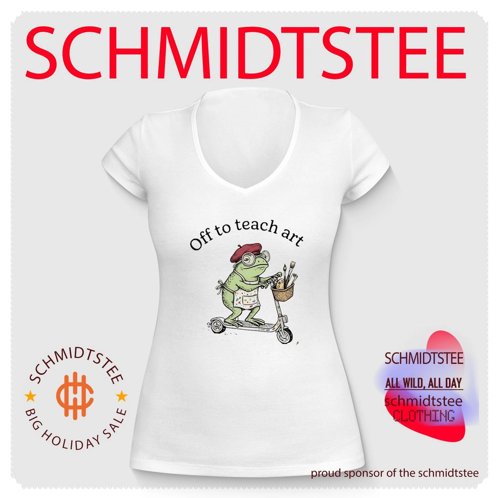 Off to teach art frog shirt