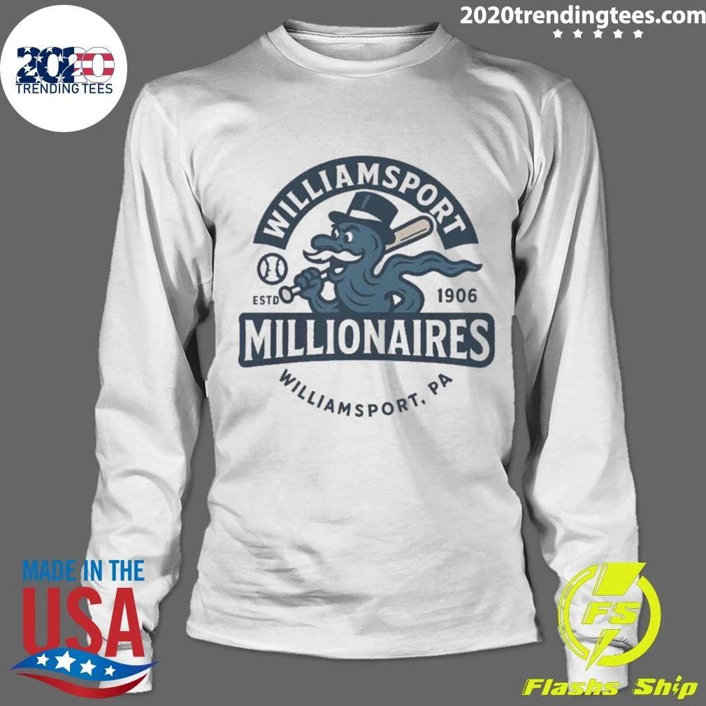 Williamsport Millionaires Minor League Baseball Tee Shirt