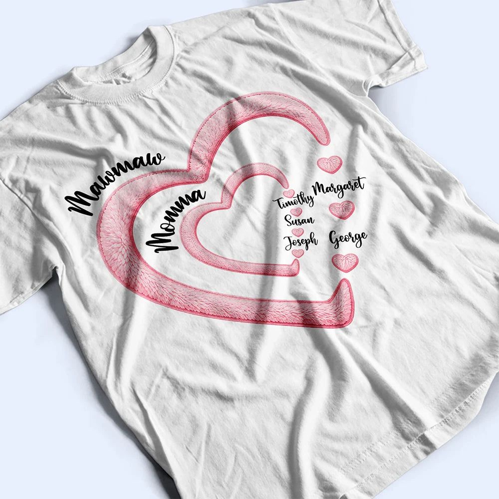 Mom Grandma Sweethearts - Personalized T Shirt
