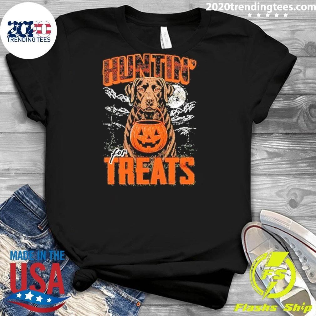 Huntin’ For Treats Black Labrador Halloween Shirt