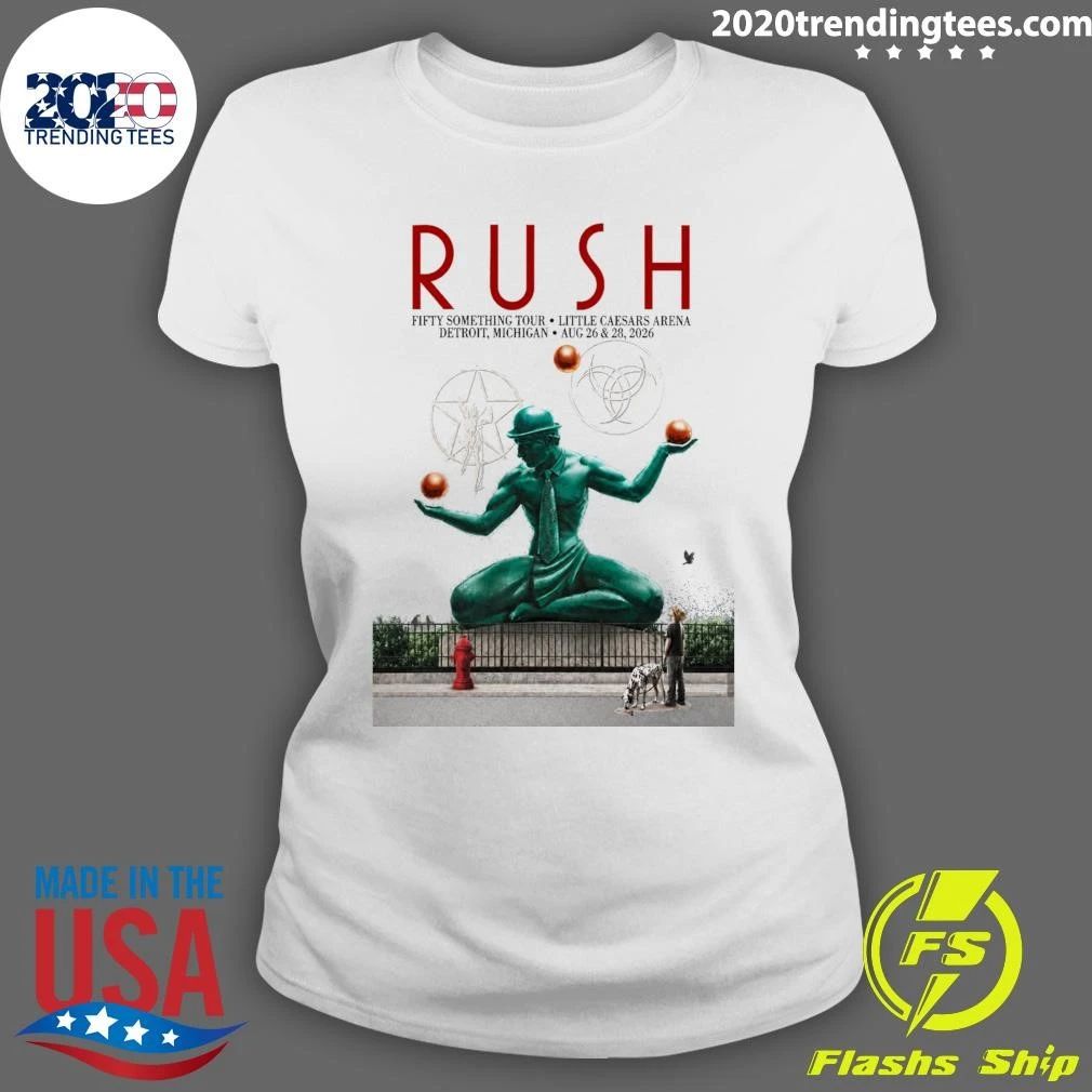 Rush Detroit Michigan Event Poster At Little Caesars Arena In Detroit Michigan On August 26-28 2026 Shirt