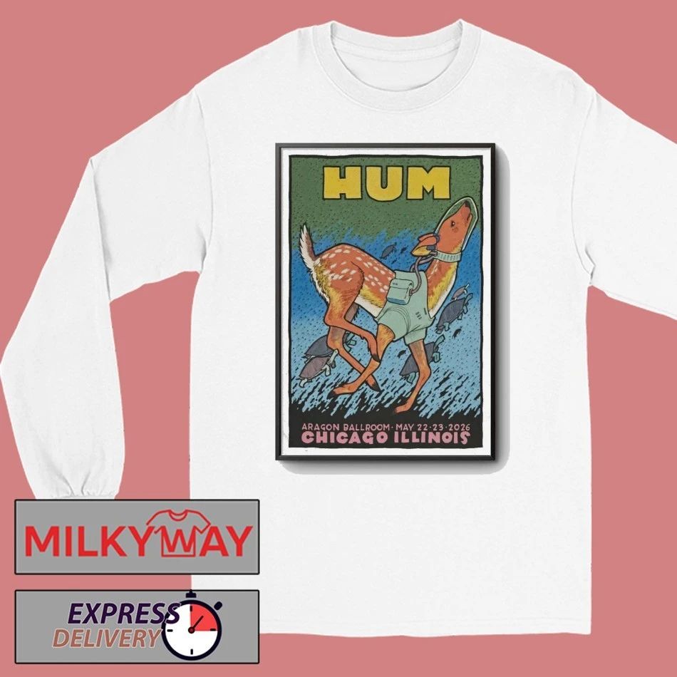 HUM Band Chicago Aragon Ballroom 05.22.2026 Poster shirt