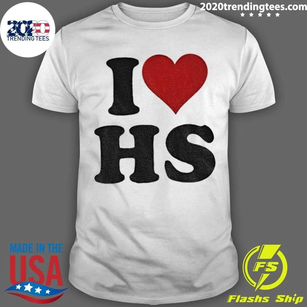 Harry music fan I Heart HS Red Love Heart Symbol Shirt