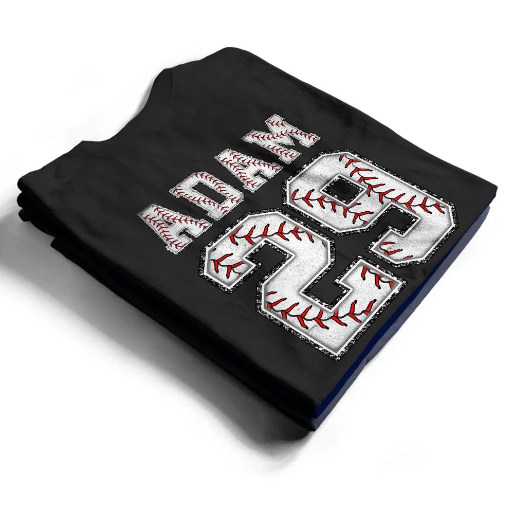 Baseball Dad Papa Crossed Arrows - Personalized T Shirt