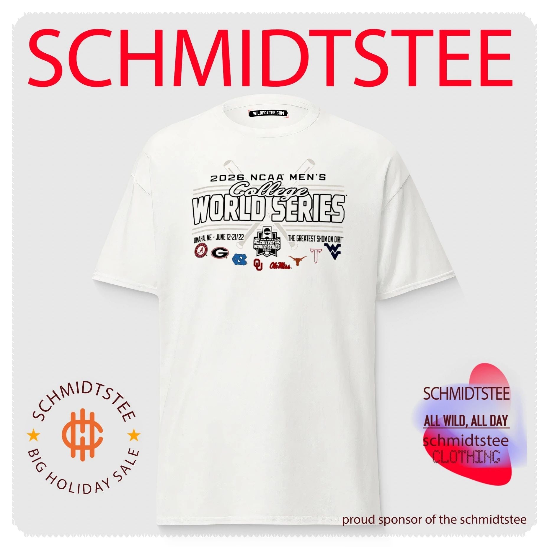 NCAA Men’s Baseball College World Series The Greatest Show On Dirt 2026 shirt
