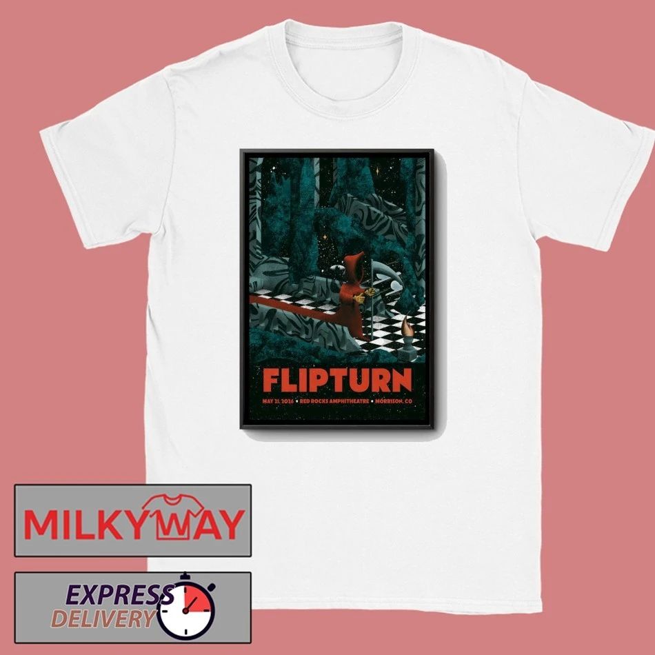 FlipTurn At Red Rocks Amphitheatre On May 21 2026 Poster shirt