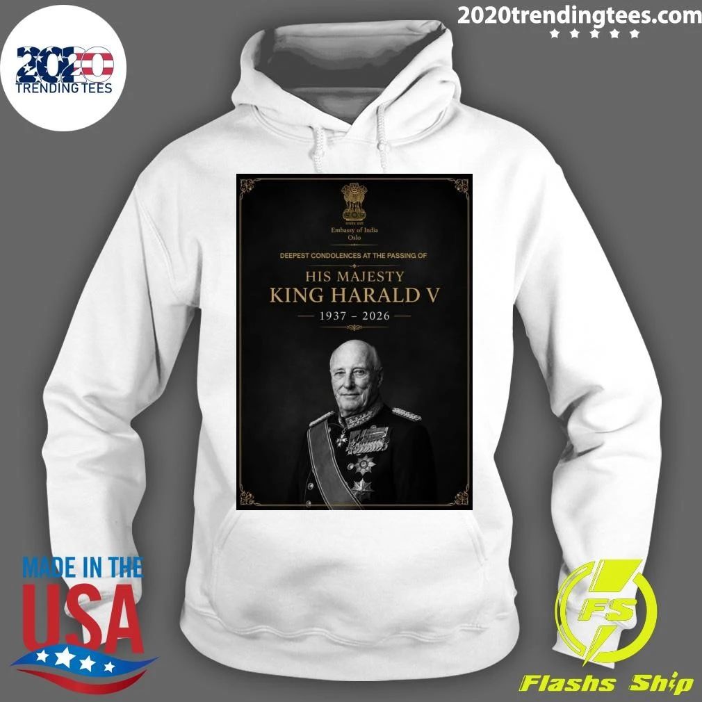 Deepest Condolences At The Passing Of His Majesty King Harald V 1937-2026 Shirt