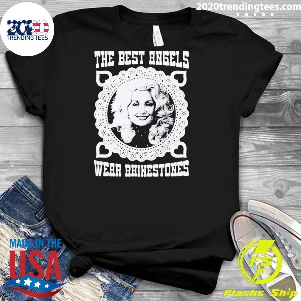 The Best Angels Wear Rhinestones Retro Shirt