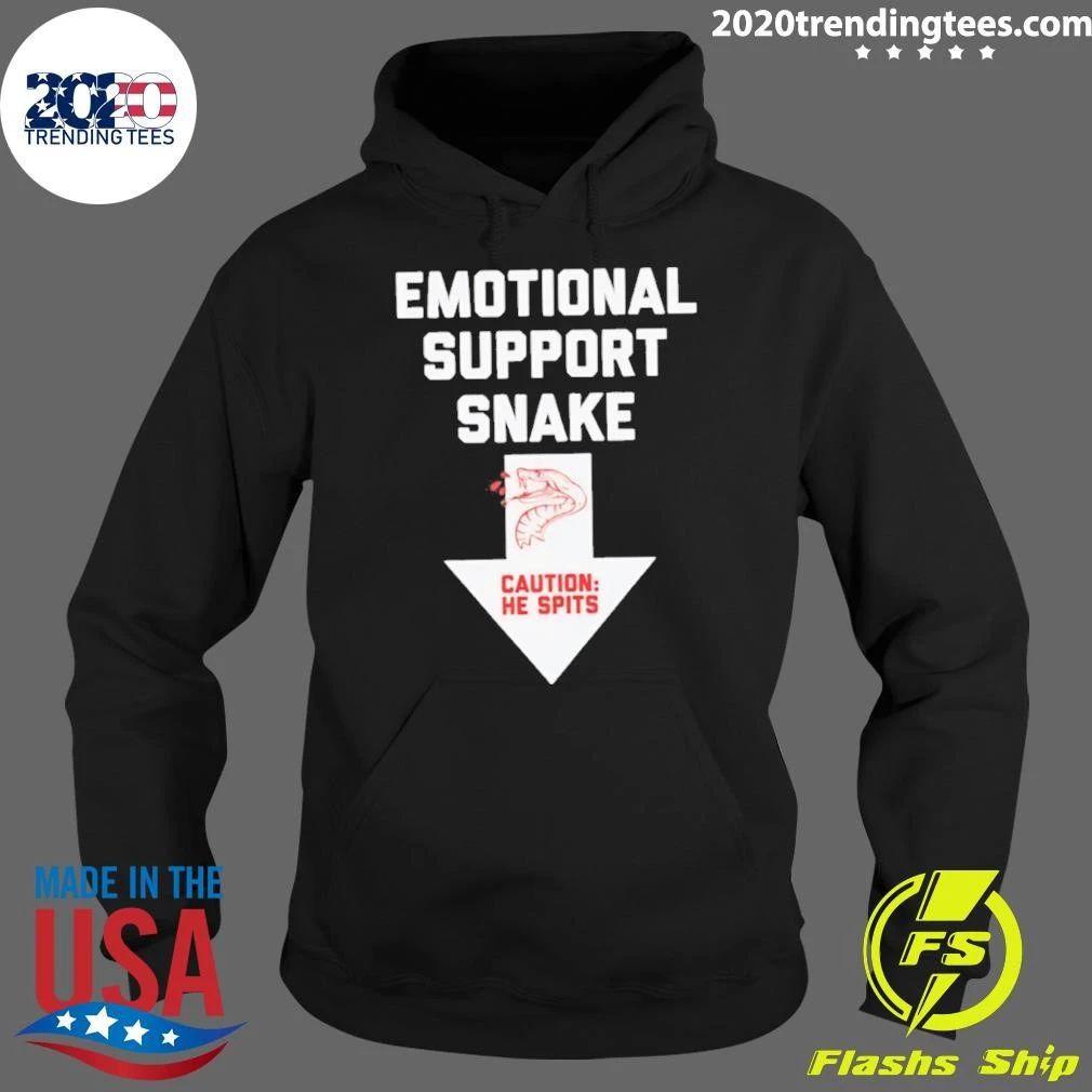 Emotional Support Snake Caution He Spirs Shirt