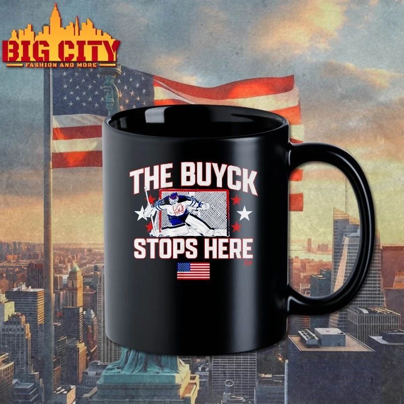 Connor Hellebuyck The Buyck Stops Here signature T-shirt