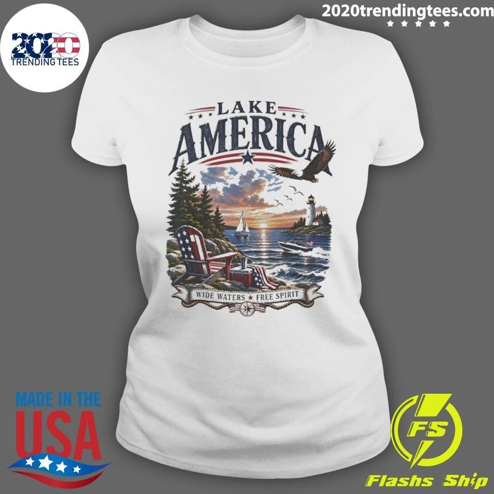 Lake America Wide Waters Free Spirit Shirt