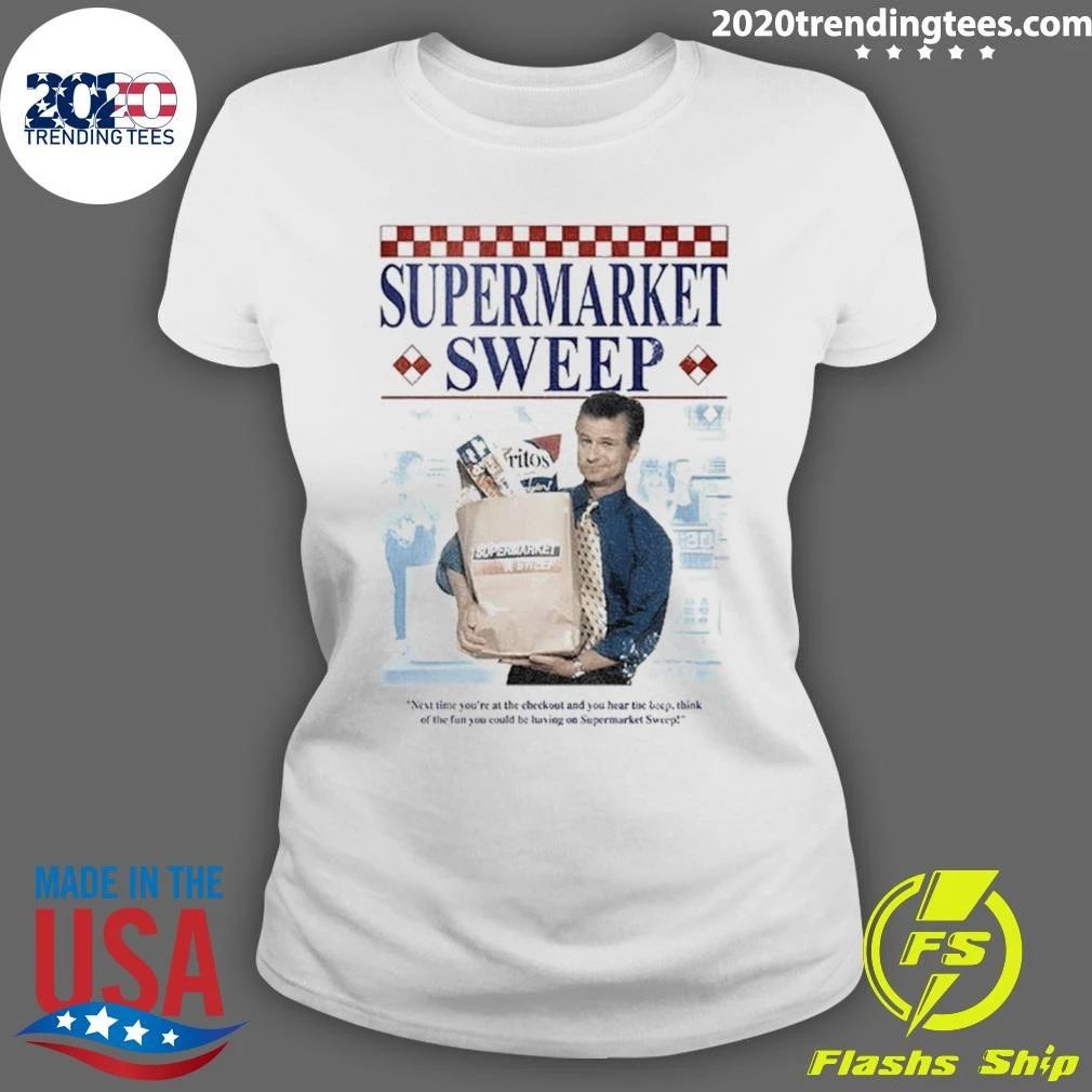 Supermarket Sweep Television Game Show Paper Bag Grocery Shirt