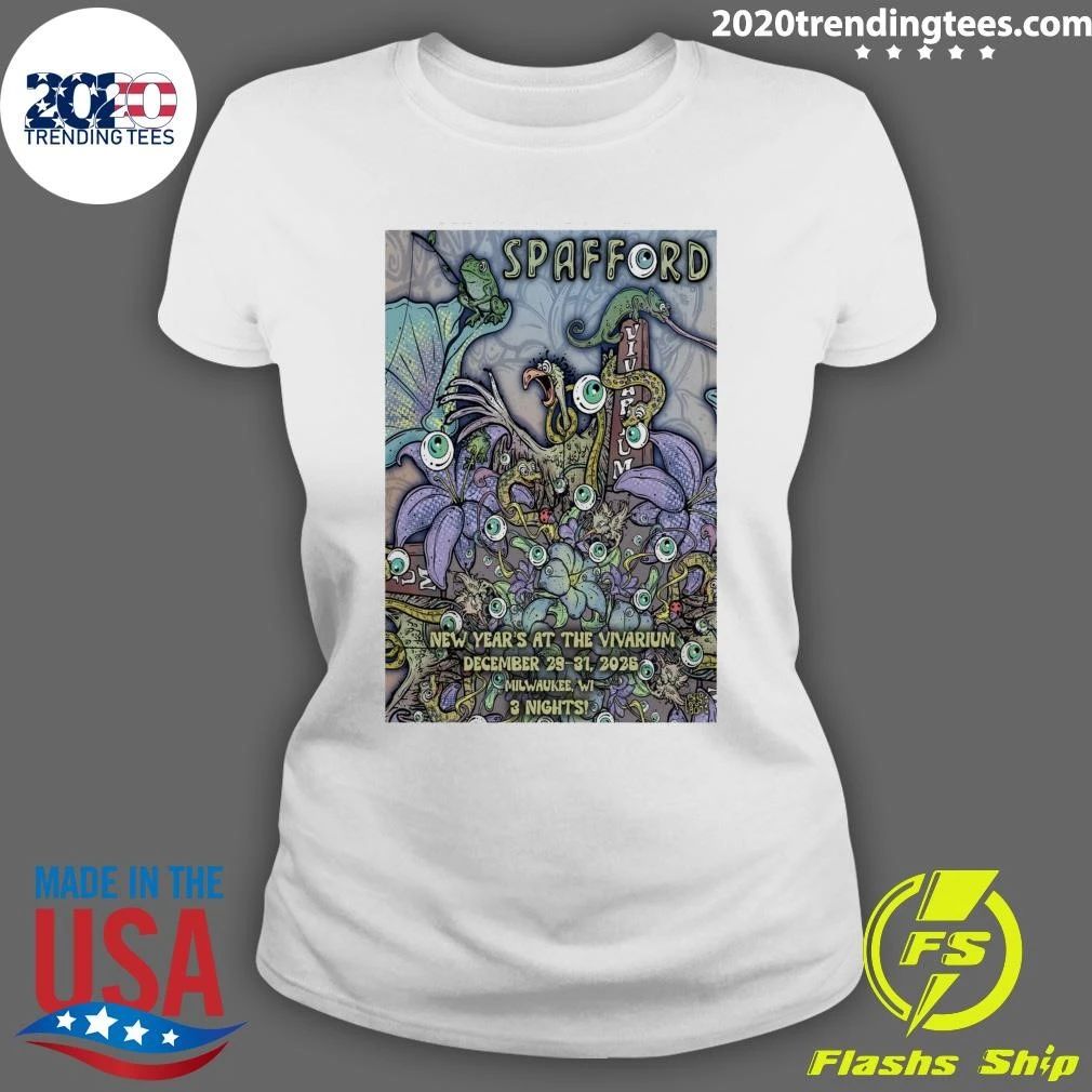Spafford New Year’s At The Vivarium December 29-31, 2026 Milwaukee, WI 3 Nights Shirt