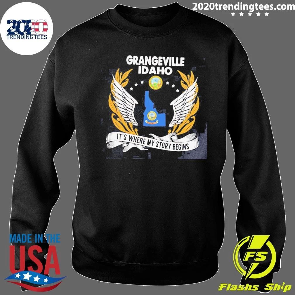 Premium Grangeville Idaho It’s Where My Story Begins Shirt