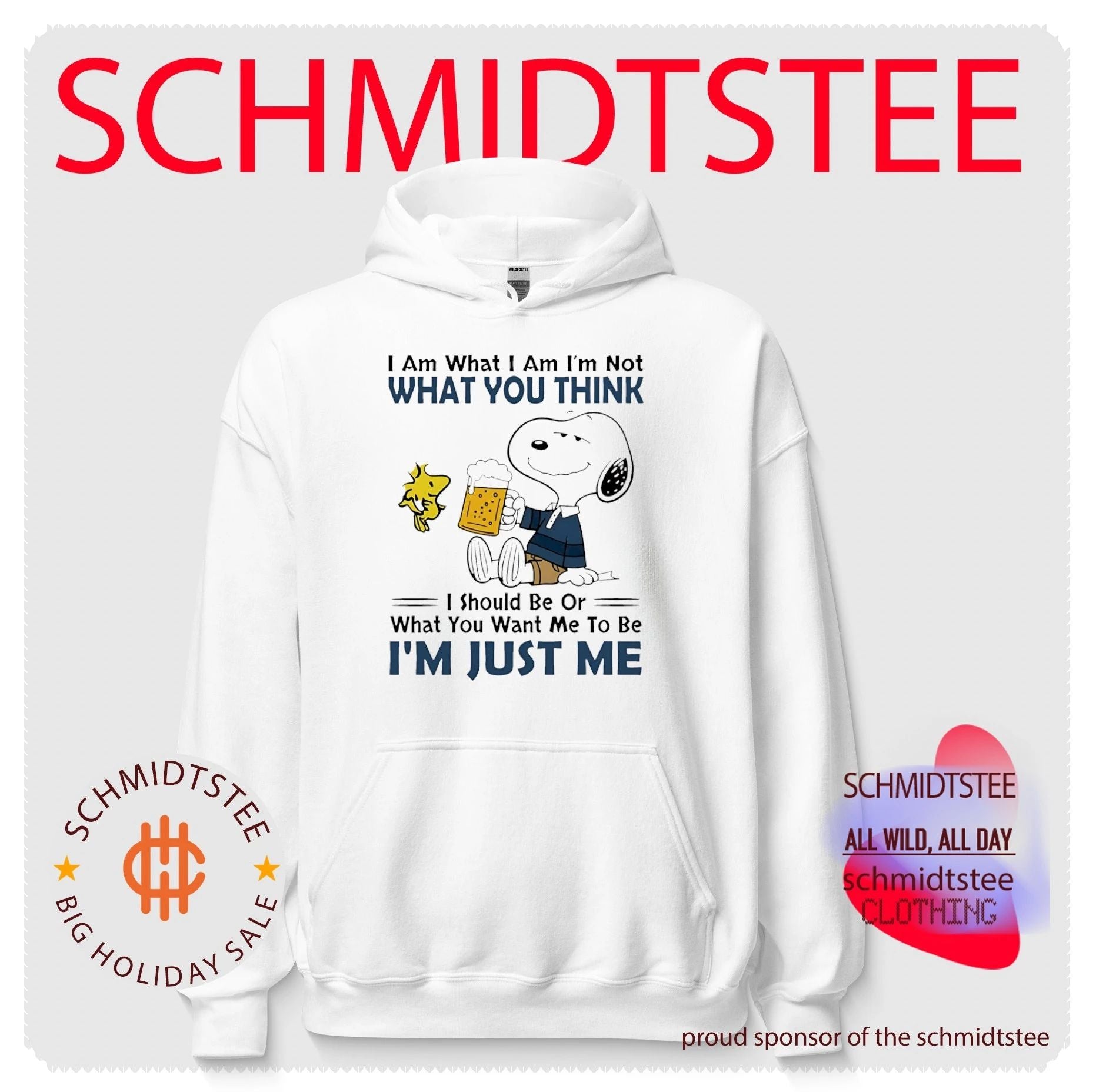 I am what I am I’m not what you think I should be or what you want me to be I’m just me Snoopy shirt