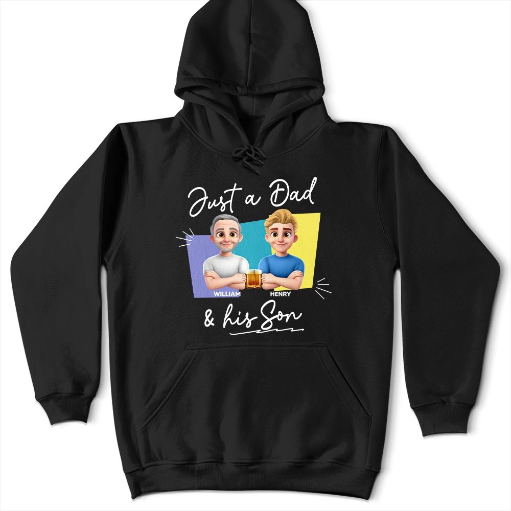 Just A Dad And His Girl 3D New Version - Personalized T Shirt