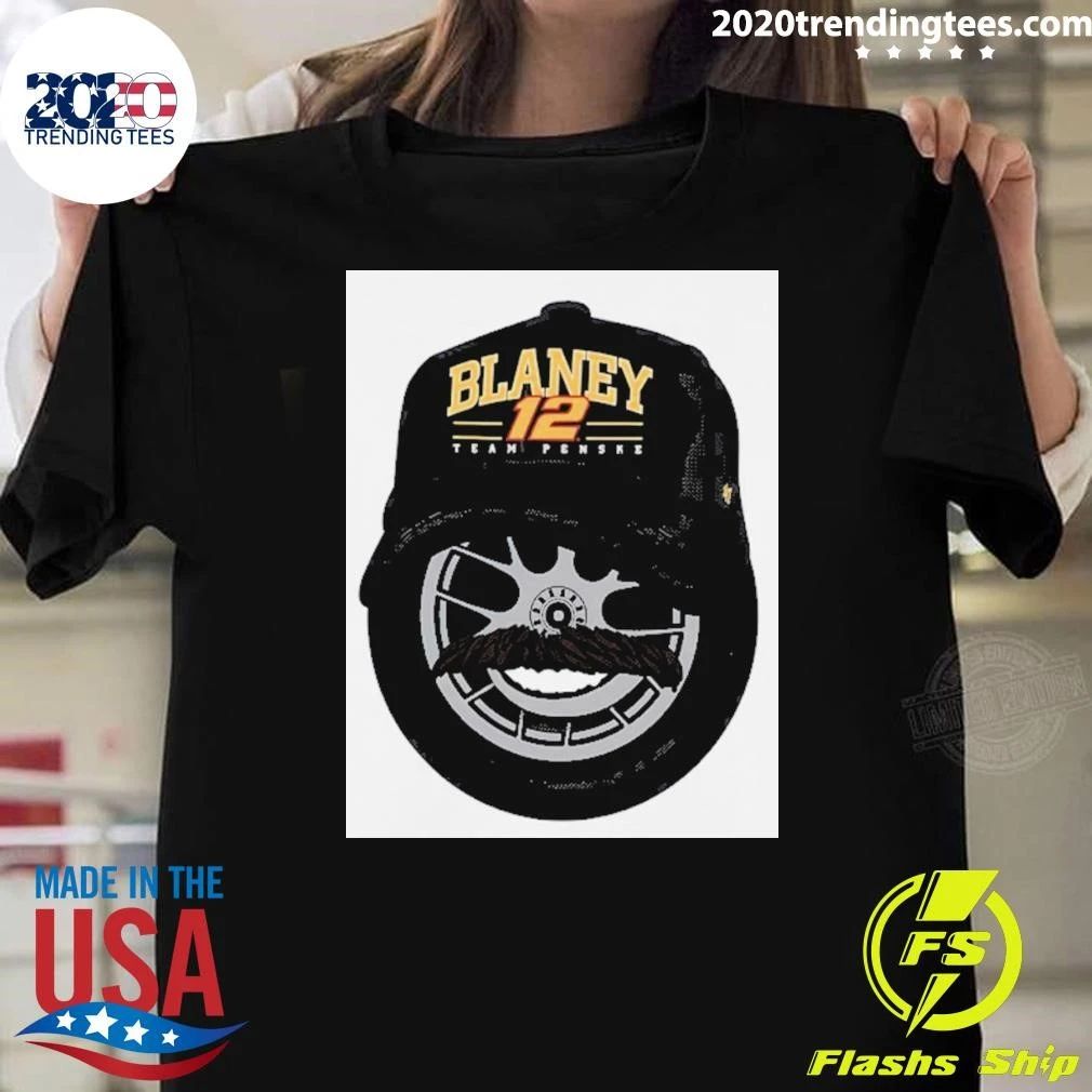 Ryan Blaney 12 Team Penske Mustache Shirt
